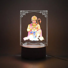 Beautiful 3D Lord Hanuman Frame with soft white light (1 Pc) - Justgrabit Inc.