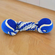 Durable Cotton Rope Dog Toy Two - Way Ball Design (1 Pc) - justgrabit.in | Just Grab It