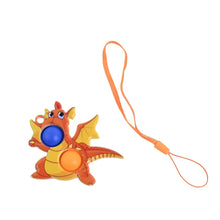 2 - Bubble Dragon - Shaped Push Pop Fidget Toy with Strap (1 Pc) - Justgrabit Inc.