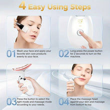 Electric Face Massager Wrinkle Remover LED Photon Face Beauty Device (1 Pc / Plastic) - justgrabit.in | Just Grab It