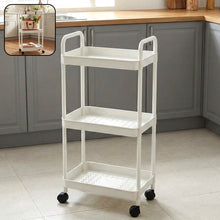 3 Layer Multipurpose Rolling Storage Trolley (1 Pc) - justgrabit.in | Just Grab It