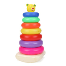 Plastic Baby Kids Teddy Stacking Ring Jumbo Stack Up Educational Toy 7pc - Justgrabit Inc.
