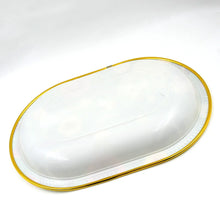Big Plastic Flower Printed Design Serving Tray (1 Pc / 35 x 24 CM / Mix Color) - justgrabit.in | Just Grab It