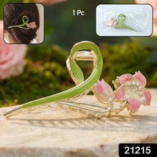 Elegant Floral Decorative Hair Claw Clip (1 Pc) - justgrabit.in | Just Grab It