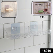Wall - Mounted Transparent Soap Dish Holder Set - justgrabit.in | Just Grab It