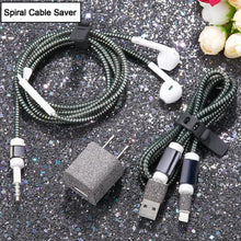 Metallic Cable Protector for Cords & Headphones (Spiral Wrap) - justgrabit.in | Just Grab It