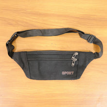 Classic Black Sports Waist Bag (1 Pc) - justgrabit.in | Just Grab It