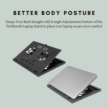 Laptop Stand Suitable Portable Foldable Compatible with MacBook Notebook Tablet Tray Desk Table Book with Free Phone Stand - justgrabit.in | Just Grab It