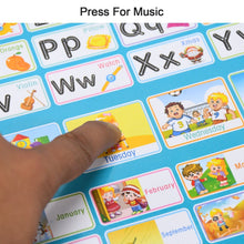 Learning Board 2in1 - Educational PAD for Kids Musical Board for Alphabet ABC Learning Toy Play Mat & Drawing with One Doodle Pen - justgrabit.in | Just Grab It