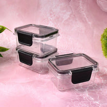 Kitchen Storage Container with Air Seal Lock Lid (3 Piece Set / 250 ML) - Justgrabit Inc.