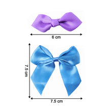 Elegant Satin Ribbon Bow Hair Clips Set (3 Pc) - justgrabit.in | Just Grab It