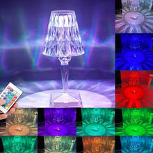 Romantic Crystal Table Lamp, Diamond Lamp, 16 Colors, 6 Brightness Level, Touch / Remote Control Switch, SUB Charging, Lampshade Night Light, Bedroom Bedside, Living Room Decoration - Justgrabit Inc.