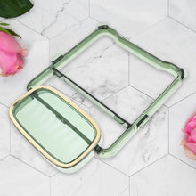 2 - in - 1 Self - Adhesive Towel Hanger & Soap Holder Stand (1 Pc) - Justgrabit Inc.