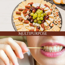 Wood Double Sided Toothpicks with Clear Plastic Storage Box - Justgrabit Inc.