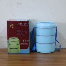 3 Layer Insulated Lunch Box Set with Handle & Strap - (Set) - justgrabit.in | Just Grab It