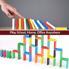 DOMINO BLOCKS SET MULTICOLOR WOODEN TOY BUILDING INDOOR GAME TOY - justgrabit.in | Just Grab It