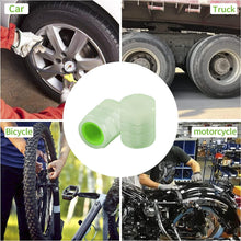 Tyre Valve Caps Luminous Glow Car Tire Air Stem Valve Cap Covers vaal cap ( 4 Pcs Mix Colour) - justgrabit.in | Just Grab It