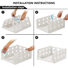 4 - Layer Stackable Foldable Storage Organizer Cart for Kitchen, Closet, Bedroom & Bathroom - Justgrabit Inc.