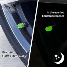 Tyre Valve Caps Luminous Glow Car Tire Valve Cap Covers vaal cap (4 Pcs Set) - justgrabit.in | Just Grab It