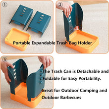Expandable Trash Can (1 Pc): Plastic, Large Capacity, Kitchen & Bathroom - Justgrabit Inc.