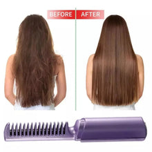 Rechargeable Mini Hair Straightener, Travel Portable USB Charging Cordless Hair Straightener Bursh, Three Temperature Adjustments Flat Iron Comb (1 Pc) - Justgrabit Inc.