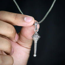Silver Chain With Gada Pendant / Locket (1 Pc) - justgrabit.in | Just Grab It