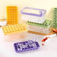 Ice Cube Tray with Lid 32 Grid, Storage Box Kitchen Bar Tool (1 Pc) - justgrabit.in | Just Grab It