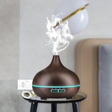 Aromatherapy Humidifier with 7 Colourful LED Light Change (500 ML Capacity / Without Remote) - justgrabit.in | Just Grab It