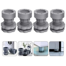 Plastic Washing Machine Vibration Feet , Adjustable Highly Non - Slip Support Anti Vibration Walk Shock Absorber Noise Cancelling Furniture Lifting Base (4 Pcs Set) - Justgrabit Inc.
