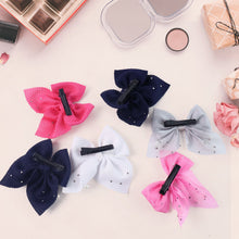 Hair Bow Knot Clip Suitable Girls (12 Pc / Multicolour & Mix Design) - justgrabit.in | Just Grab It