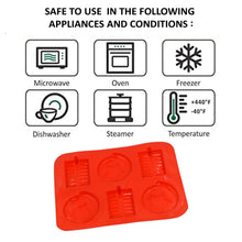 6 Cavity Silicone Mold Tray: Perfect for Chocolates, Cakes & More! - Justgrabit Inc.