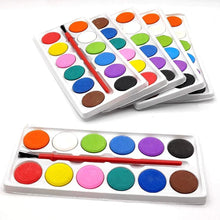 Painting Water Color Kit - 12 Shades and Paint Brush (13 Pcs) - Justgrabit Inc.