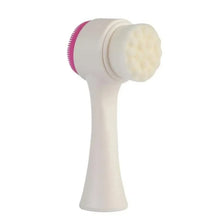2 in 1 Facial Brush Cleansing | Manual Face Scrubber | Silicone Double - Sided Face Wash Brush for Sensitive, Delicate, Dry Skin (1 Pc) - Justgrabit Inc.