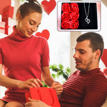 Rose Flower Gift Box, Handmade Eternal Rose I Love You Necklace, Valentine's Day - justgrabit.in | Just Grab It