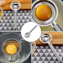 kitchen tools Egg Yolk White Separator Stainless Steel Egg White Separator Tools Eggs Yolk Filter Gadgets Kitchen Gadgets Separating Funnel Spoon Egg Divider Tools - justgrabit.in | Just Grab It