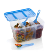 Plastic Square Storage Organiser Container (750ML Capacity) - Justgrabit Inc.