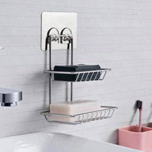 Kitchen Bathroom Soaps Storage Rack with 2 Hook for Home - Justgrabit Inc.
