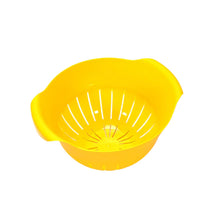 Plastic Fruits Vegetable Noodles Pasta Washing Bowl & Strainer - justgrabit.in | Just Grab It