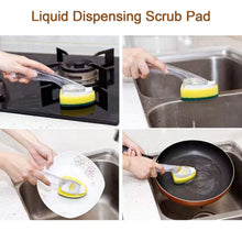 Liquid dispensing Scrub widely used for washing and cleaning utensils and all kitchen stuff to make them again clean and shiny. - Justgrabit Inc.