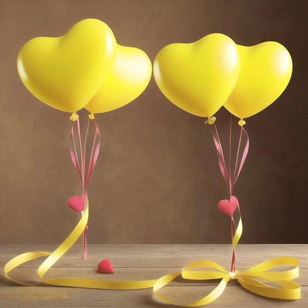 Heart shaped balloons Kinds of Rainbow Party Latex Balloons for Birthday / Anniversary / Valentine's / Wedding / Engagement Party Decoration Multicolor (20 Pcs Set) - Justgrabit Inc.