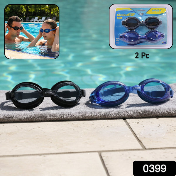 Swimming Goggles Set (2 Pieces Set) - justgrabit.in | Just Grab It