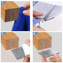 4 - Piece Square Felt Furniture Floor Protector Pads - justgrabit.in | Just Grab It