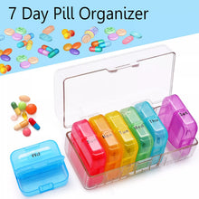 Weekly 7 Day Rainbow Color Pill Organizer Box - justgrabit.in | Just Grab It