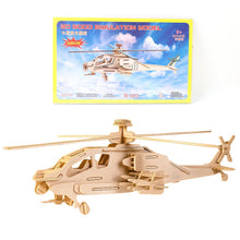 3D Wooden Helicopter Puzzle DIY Model Kit (1 Set) - justgrabit.in | Just Grab It