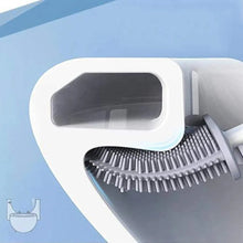 Silicone Toilet Brush with Holder Stand for Bathroom Cleaning - Justgrabit Inc.