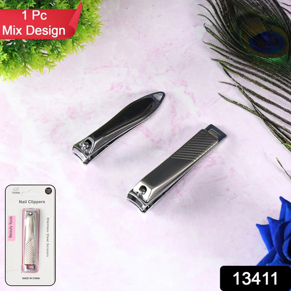 Stainless Steel Folding Portable Large Nail Clippers with Nail File (1 Pc / Mix Design) - justgrabit.in | Just Grab It