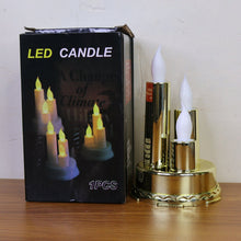 LED Flameless Candle Lamp with Triple Candle Design (1 Pc) - justgrabit.in | Just Grab It