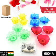 Candle Cup with Multi Shape, Diwali (Multicolor) (12 Pcs Set) - justgrabit.in | Just Grab It