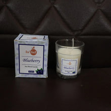 In'lief Blueberry Soy - Blend Votive Candle Glass – 50 gm (1 Pc) - justgrabit.in | Just Grab It