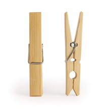 Heavy Duty Bamboo Wooden Cloth Clips / Pegs (10 Pcs Set) - justgrabit.in | Just Grab It